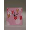 Hand-painted wooden clock